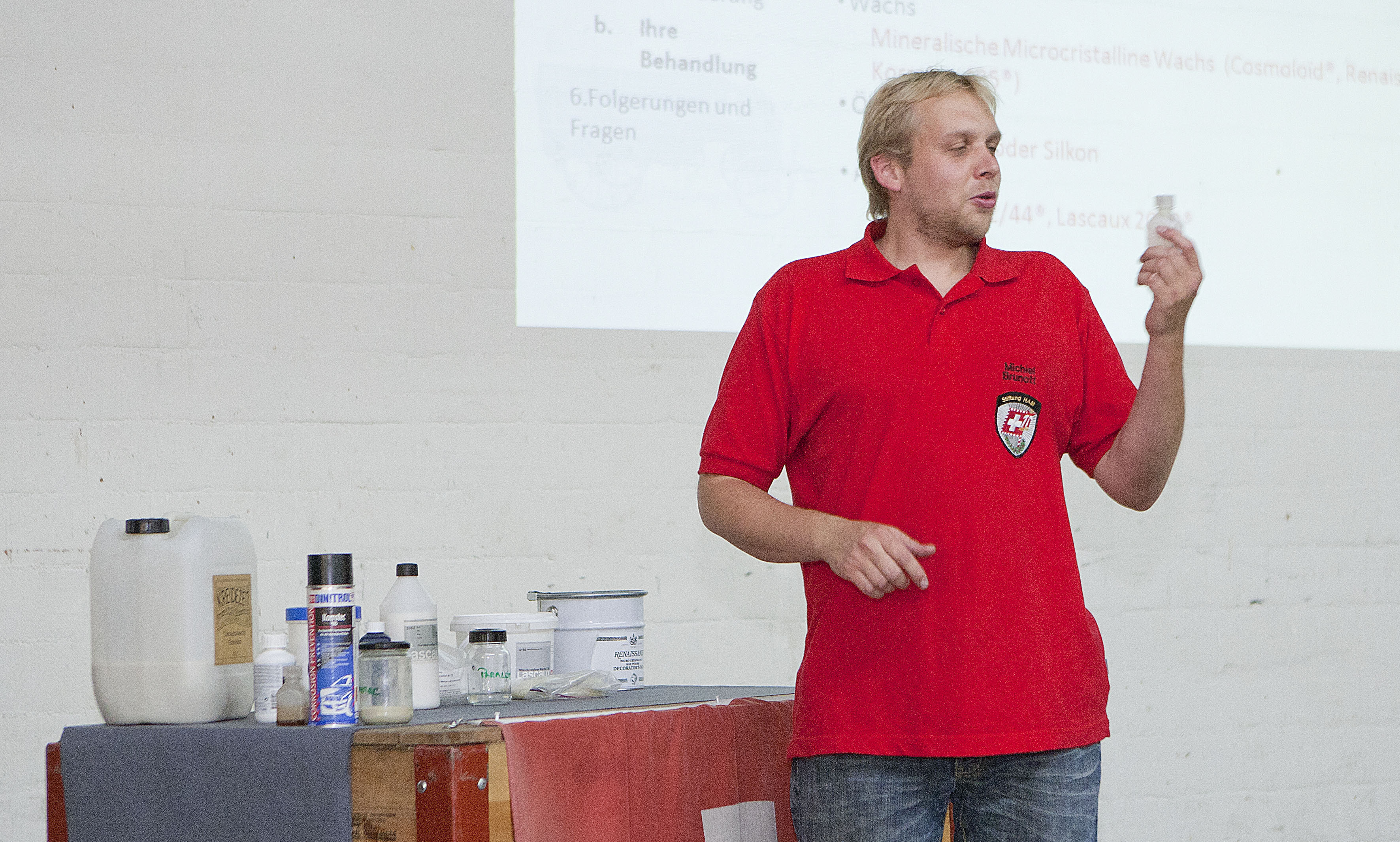 Michiel Brunott, Konservator-Restaurator bei der Stiftung HAM in Burgdorf.