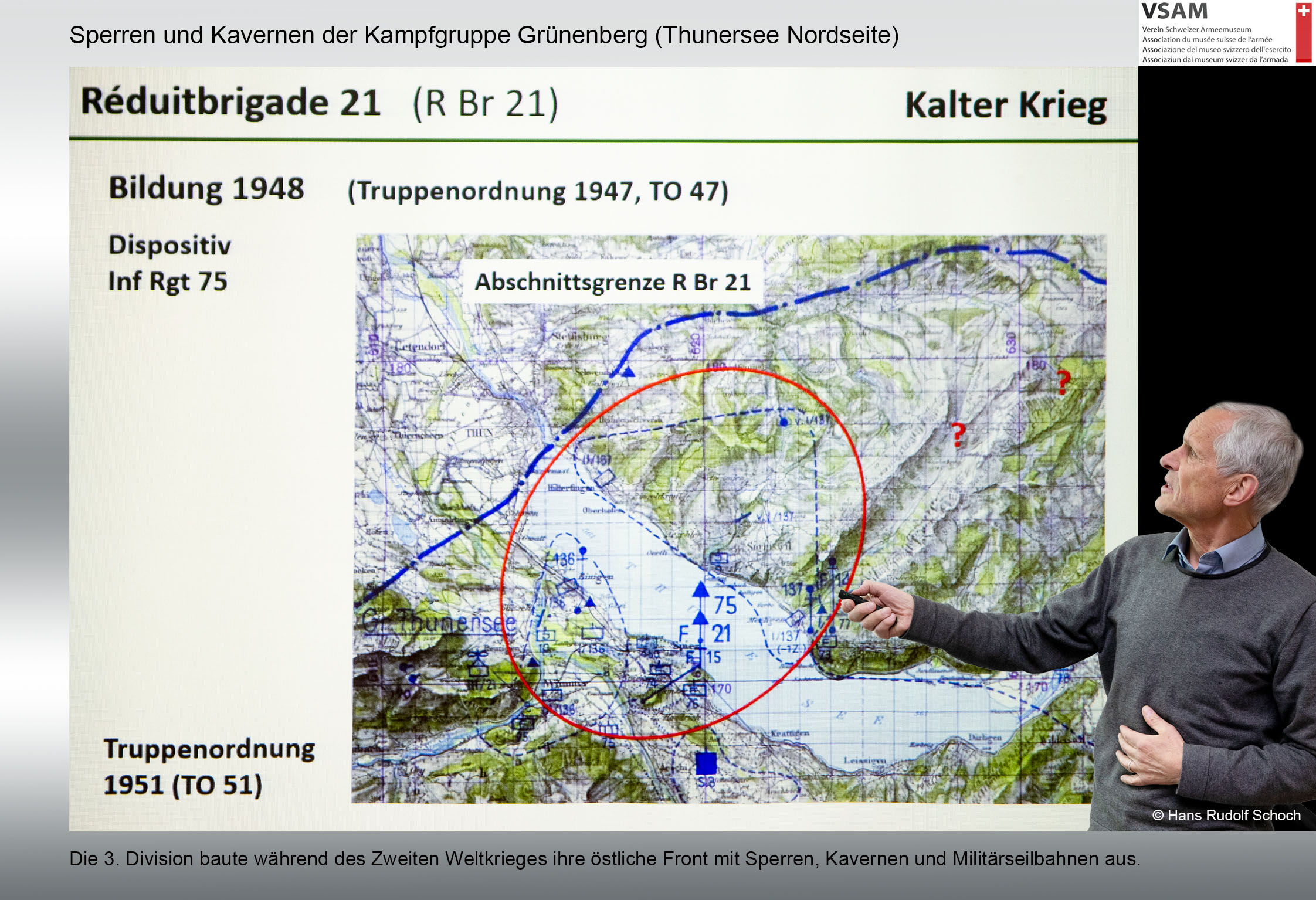 Sperren und Kavernen der Kampfgruppe Grünenberg (Thunersee Nord